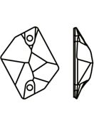 Cosmic pietre strass da cucire piatto 2 foro 21x17mm Emerald