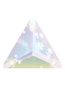 Triangle pietre strass da cucire piatto 3 foro 16mm Crystal AB
