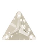 Triangle pietre strass da cucire piatto 3 foro 16mm Crystal Moonlight