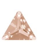Triangle pietre strass da cucire piatto 3 foro 16mm Light Peach