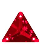 Triangle pietre strass da cucire piatto 3 foro 22mm Light Siam
