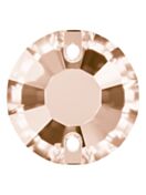 Rose pietre strass da cucire piatto 2 foro 8mm Light Peach