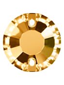 Rose pietre strass da cucire piatto 2 foro 8mm Light Smoked Topaz