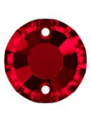 Rose pietre strass da cucire piatto 2 foro 8mm Siam