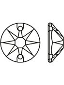 Rose pietre strass da cucire piatto 2 foro 10mm Jonquil