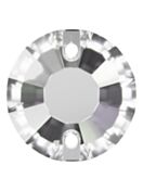 Rose pietre strass da cucire piatto 2 foro 12mm Crystal