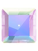 Square pietre strass da cucire piatto 1 foro 10mm Crystal AB