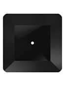 Square pietre strass da cucire piatto 1 foro 12mm Jet