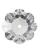 Flower pietre strass da cucire piatto 1 foro 12mm Crystal