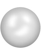 Ceramic Cabochon termoadesivo ss16 Chalkwhite Silver HF