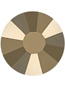 Strass piatto termoadesivo ss30 Crystal Metallic Light Gold HF