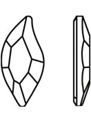 Diamond Leaf termoadesivo 8x4mm Crystal AB HF