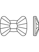 Bow Tie termoadesivo 6x4.5mm Crystal AB HF