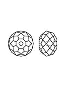 Bellatrix perla di vetro sfaccettata 12mm Crystal