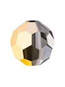 Regular Cut perla di vetro sfaccettata 3mm Crystal Aurum