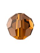 Regular Cut perla di vetro sfaccettata 3mm Smoked Topaz