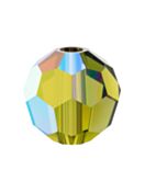 Regular Cut perla di vetro sfaccettata 3mm Olivine AB