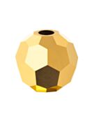 Regular Cut perla di vetro sfaccettata 4mm Crystal Aurum 2x