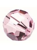 Regular Cut perla di vetro sfaccettata 4mm Light Amethyst