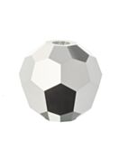 Regular Cut perla di vetro sfaccettata 4mm Jet Light Hematite 2x