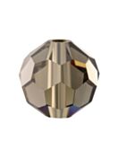 Regular Cut perla di vetro sfaccettata 4mm Black Diamond