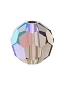 Regular Cut perla di vetro sfaccettata 4mm Black Diamond AB