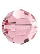 Regular Cut perla di vetro sfaccettata 4mm Light Rose