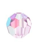 Regular Cut perla di vetro sfaccettata 4mm Pink Sapphire AB