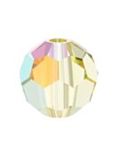 Regular Cut perla di vetro sfaccettata 4mm Jonquil AB