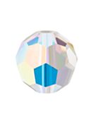 Regular Cut perla di vetro sfaccettata 5mm Crystal AB