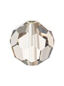 Regular Cut perla di vetro sfaccettata 5mm Crystal Velvet