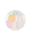 Regular Cut perla di vetro sfaccettata 5mm White Opal AB