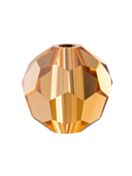 Regular Cut perla di vetro sfaccettata 5mm Light Colorado Topaz