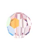 Regular Cut perla di vetro sfaccettata 5mm Light Rose AB