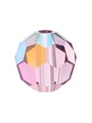Regular Cut perla di vetro sfaccettata 6mm Light Amethyst AB