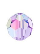 Regular Cut perla di vetro sfaccettata 6mm Violet AB