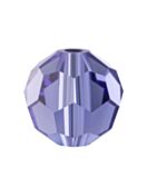 Regular Cut perla di vetro sfaccettata 6mm Tanzanite