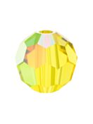 Regular Cut perla di vetro sfaccettata 6mm Citrine AB