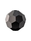 Regular Cut perla di vetro sfaccettata 7mm Jet