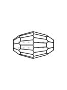 Olive perla di vetro sfaccettata