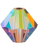 Bicono Perla di vetro sfaccettata 4mm Light Colorado Topaz AB 2x