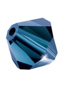 Bicono Perla di vetro sfaccettata 4mm Montana