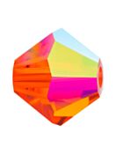 Bicono Perla di vetro sfaccettata 4mm Hyazinth AB