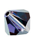 Bicono Perla di vetro sfaccettata 5mm Deep Tanzanite