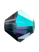 Bicono Perla di vetro sfaccettata 5mm Montana AB