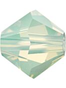 Bicono Perla di vetro sfaccettata 5mm Chrysolite Opal