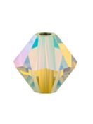 Bicono Perla di vetro sfaccettata 5mm Jonquil AB 2x