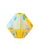 Bicono Perla di vetro sfaccettata 5mm Citrine AB 2x