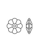 Flower 301 pietre da cucire 1 foro 12mm Crystal AB F