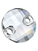 Chessboard Circle pietre da cucire 2 fori 10mm Crystal F